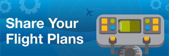 Share Your Flight Plans